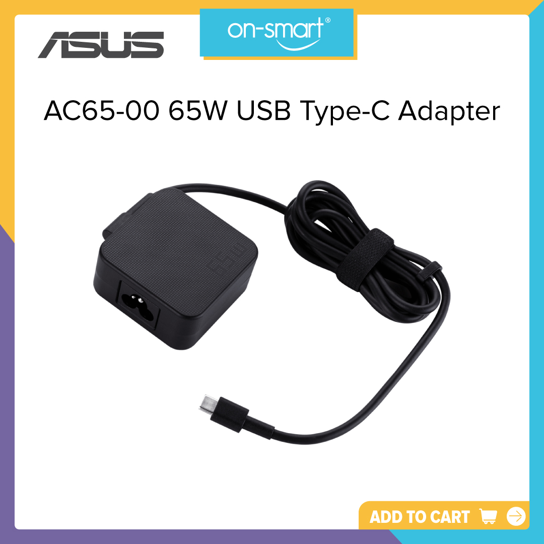 ASUS AC65-00 65W USB Type-C Adapter [2022 Version]